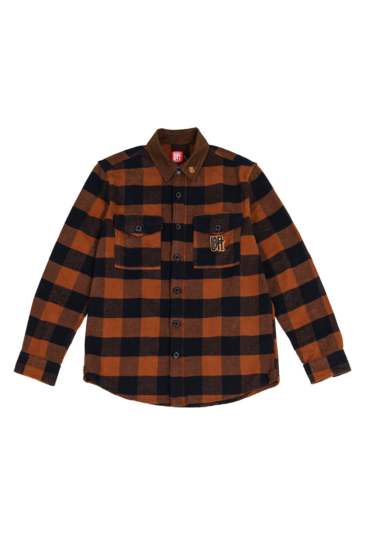 BROWN FLANNEL SHIRT