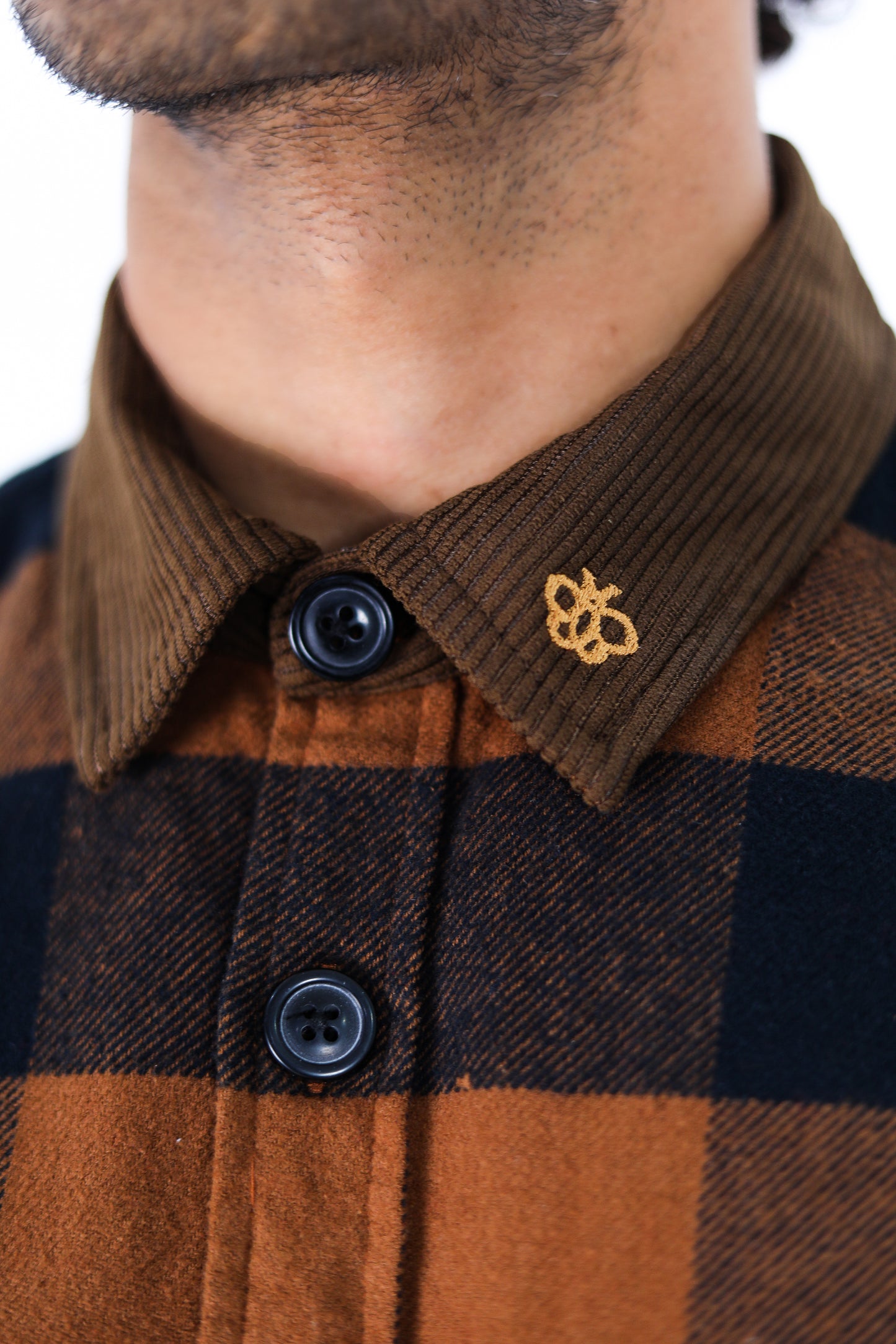 BROWN FLANNEL SHIRT