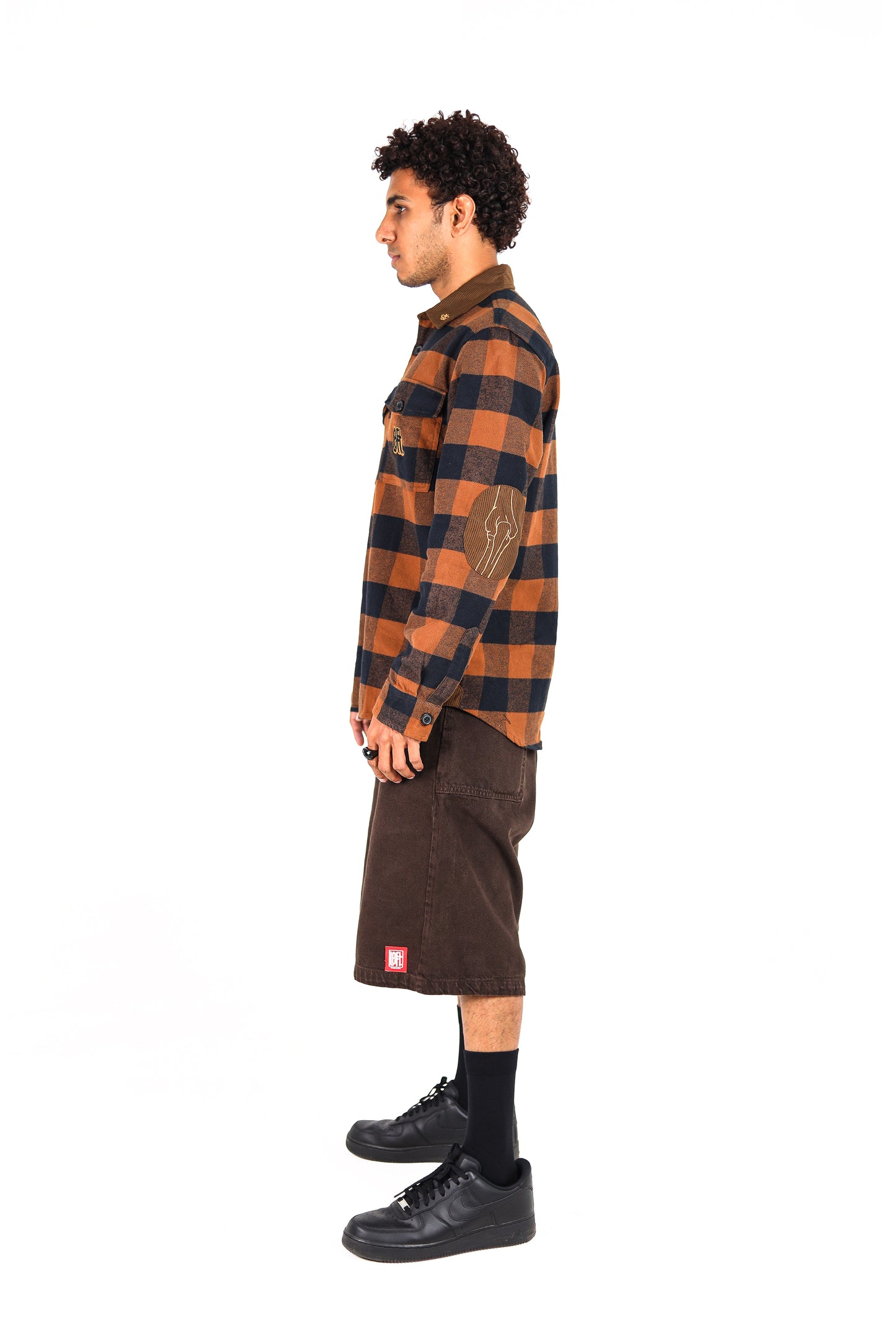 BROWN FLANNEL SHIRT