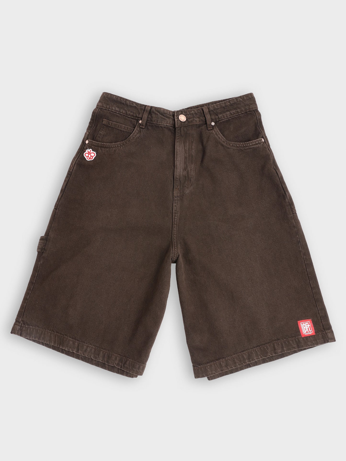 Brown Denim Jorts