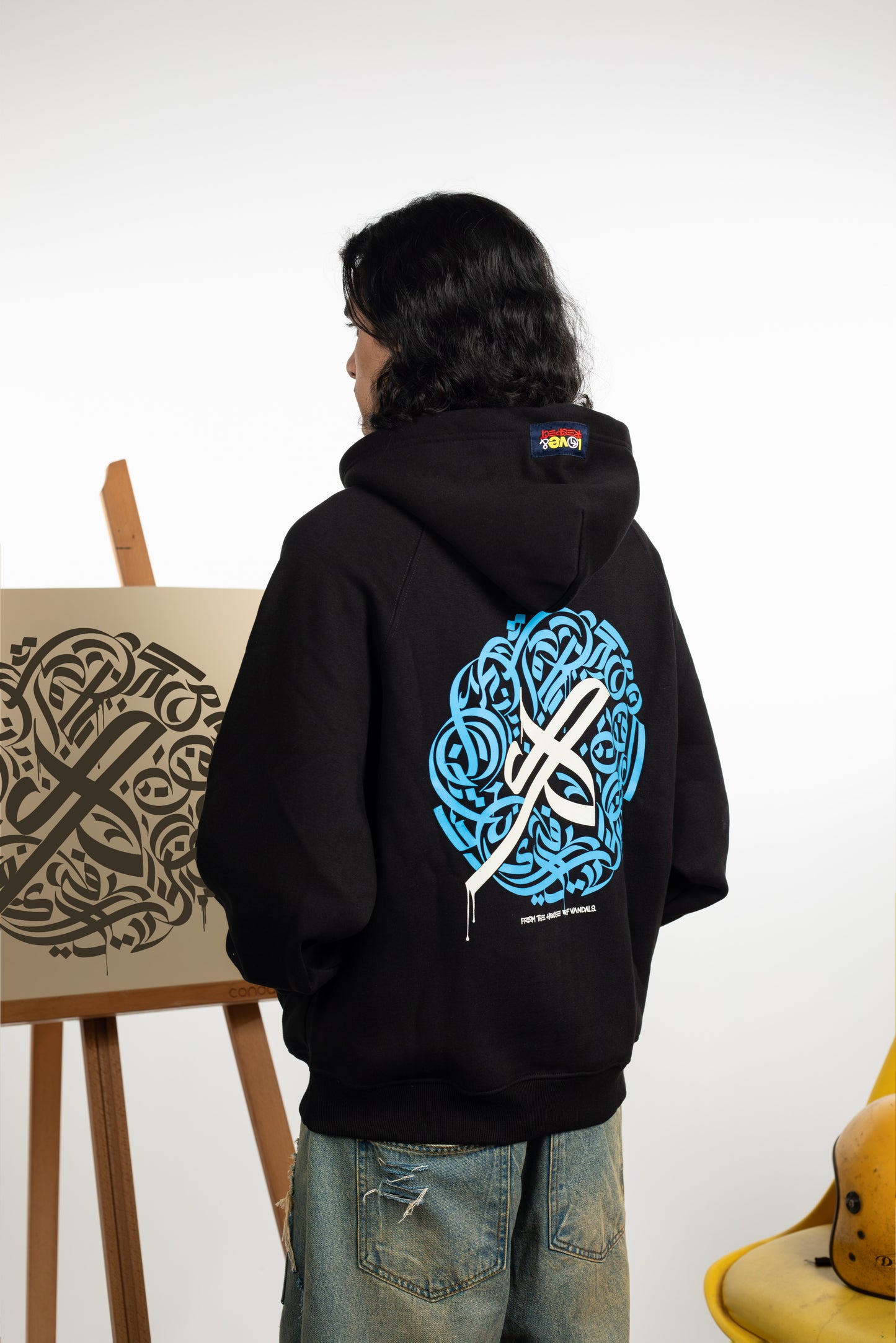 lak navy blue hoodie