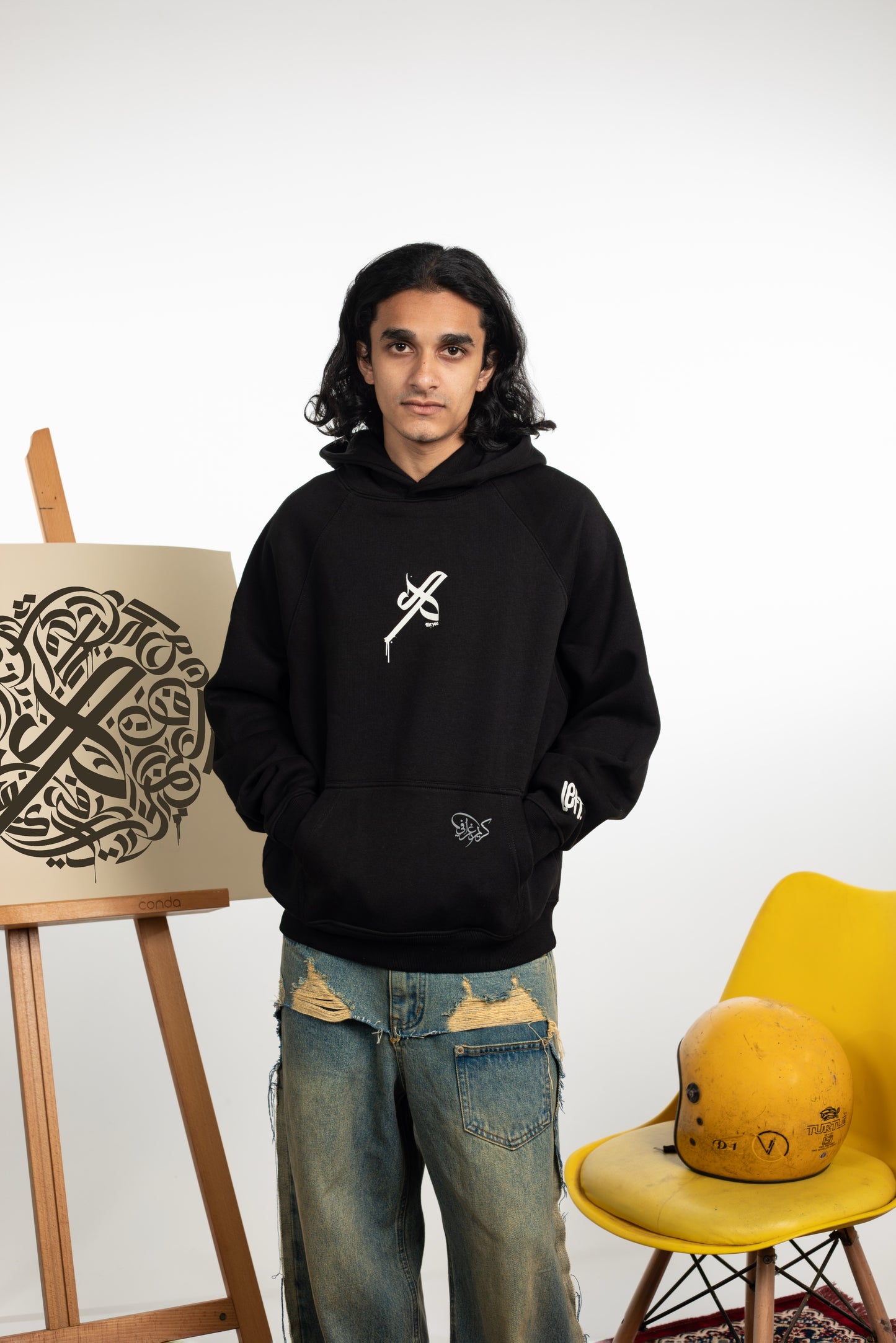 lak navy blue hoodie